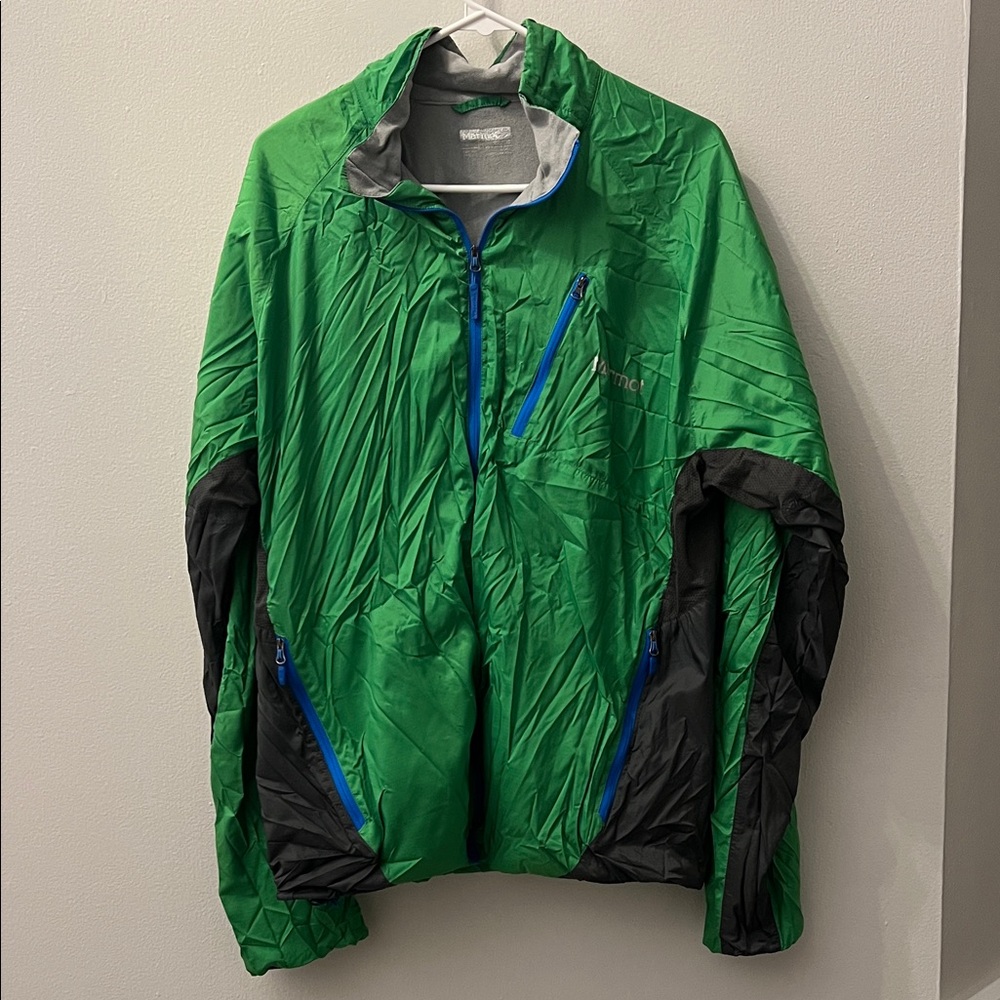 Marmot Men’s XL Green and Black Men's Windbreaker Jacket